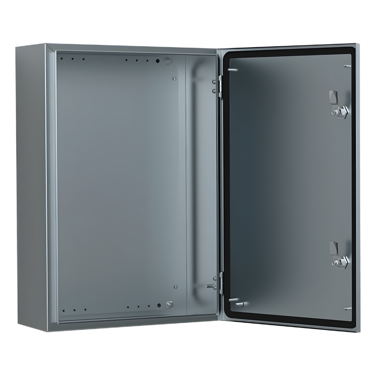 Gabinete de Acero Inoxidable 304L ASR IP66 300x200x150 mm (11.8 x 7.9 x 5.9 in) / 2 Cerraduras / Montaje Placa 2 mm