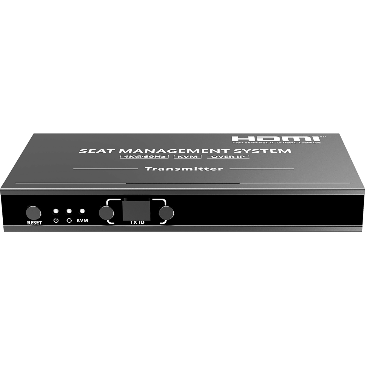 Transmisor KVM por IP | 4K@60Hz | 120 m con PoE | Loop-out | Multiview y Videowall | HDMI 2.0 | USB 2.0 | Metálico