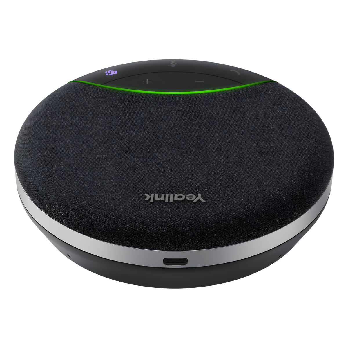 Yealink SP92, altavoz portátil con micrófono integrado, Bluetooth 5.3 con adaptador USB-C/A, alcance de captación de voz de 4 m, 20 horas de conversación, cancelación de ruido con IA.