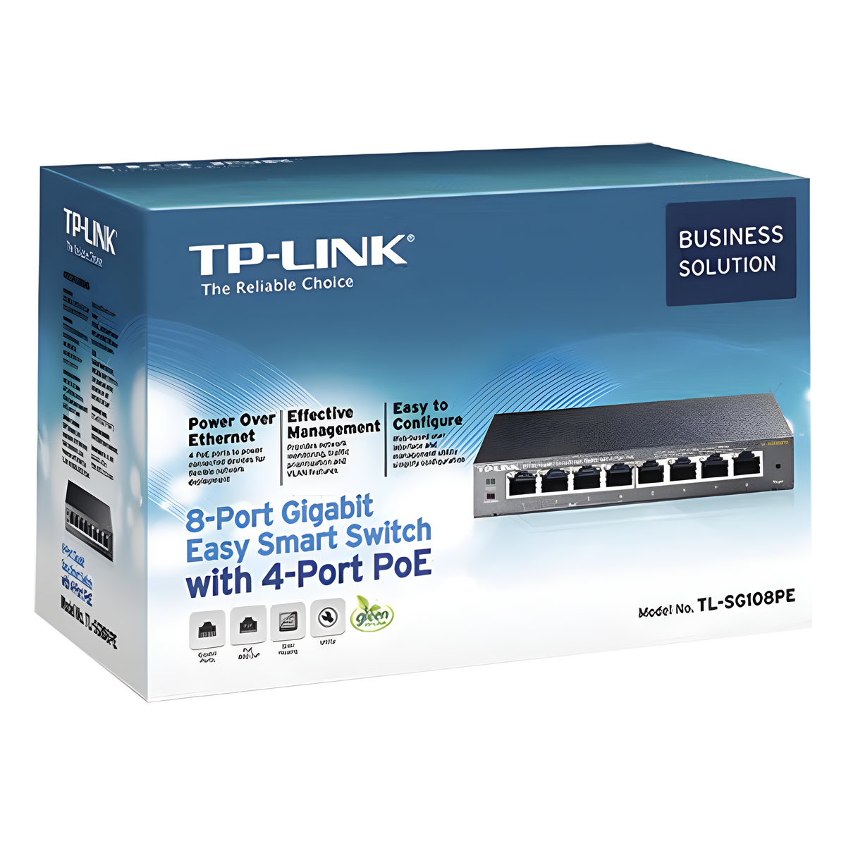 Easy Smart Switch PoE JetStream , 8 puertos 10/100/1000 Mbps 55 W