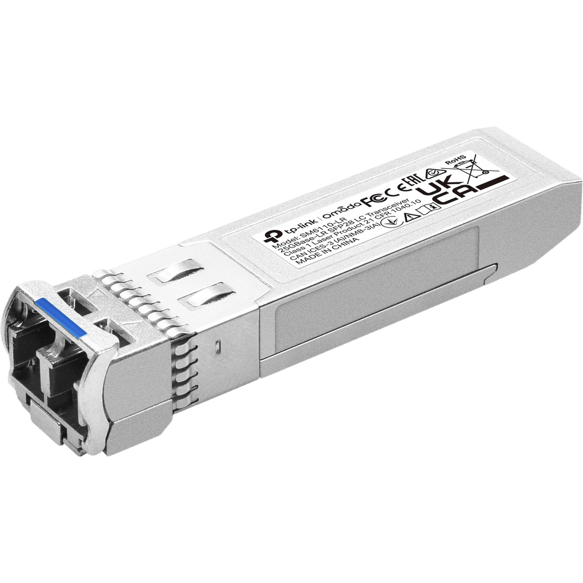 Transceptor Omada SFP28 / 25GBASE-LR / 1310 nm / Monomodo / LC Dúplex / 10 km / DDM / Hot-Swappable / Bajo Consumo 1.2 W / Compatible MSA