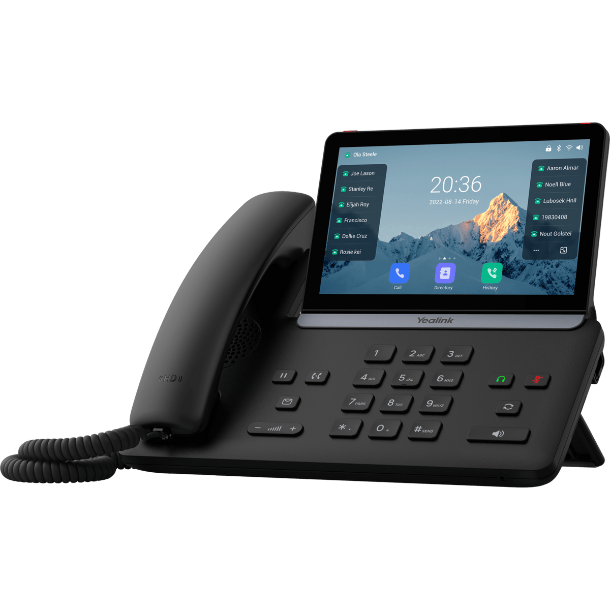 Teléfono IP Empresarial Yealink SIP-T88W con Pantalla Táctil de 7 Pulgadas Android 13 WiFi y Bluetooth