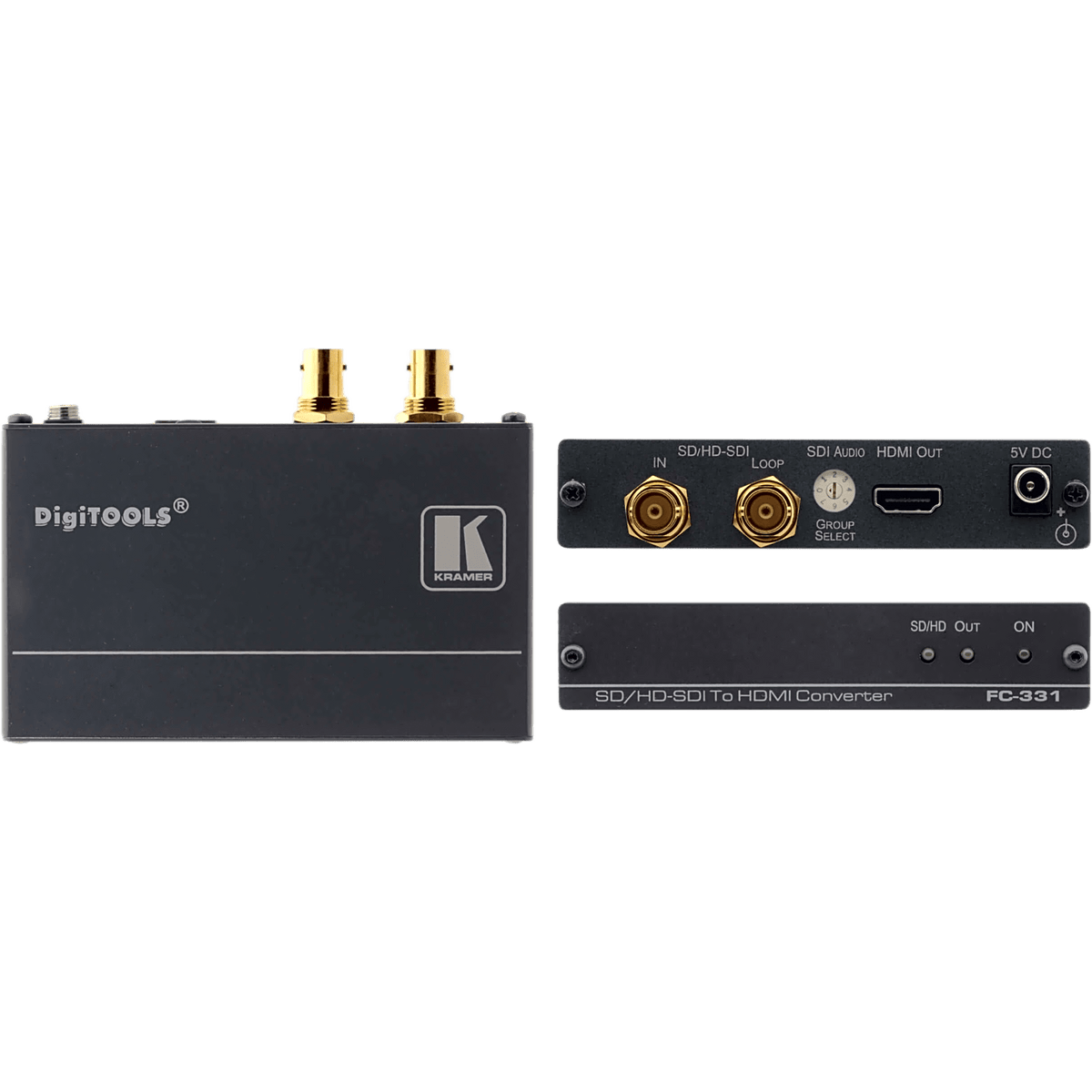 Convertidor de Formatos SDI a HDMI | Hasta 3G HD-SDI Nivel A | Entrada SD/HD/3G HD-SDI con Lazo BNC | Salida HDMI | Audio Embebido | De-embebedor de Audio Seleccionable | Reclocking | LED Indicadores