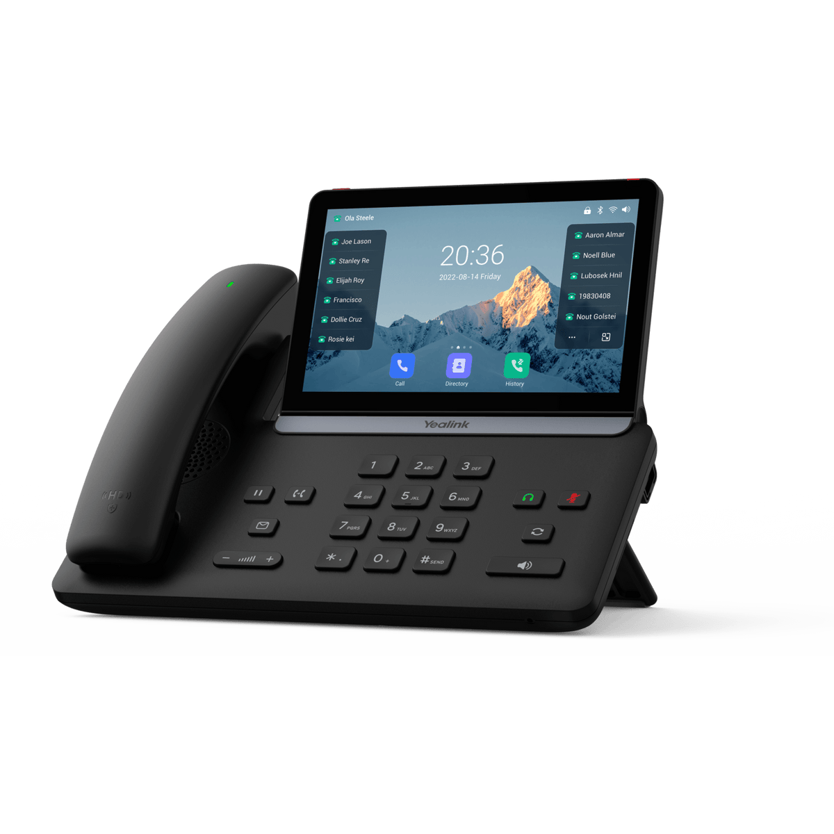 Teléfono IP Yealink SIP-T88W Pro con Pantalla Táctil de 7 Pulgadas y Auricular Inalámbrico Bluetooth con Wi-Fi 6 Integrado