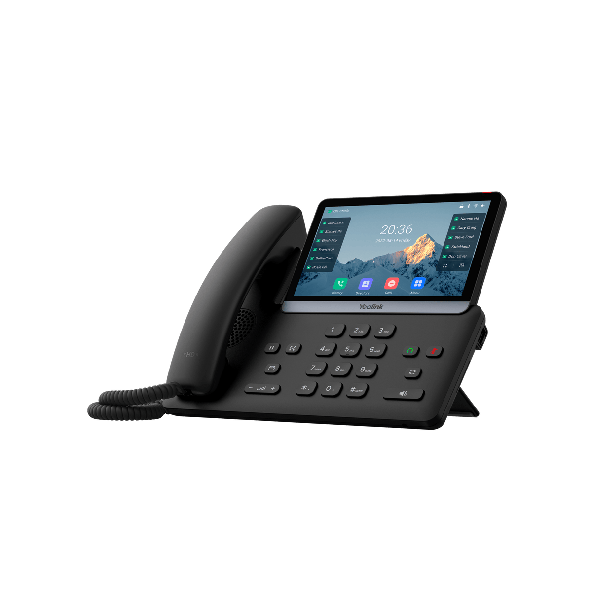 Teléfono IP Ejecutivo Yealink SIP-T77U con Pantalla Táctil de 7 Pulgadas Audio HD y Cancelación de Ruido con IA