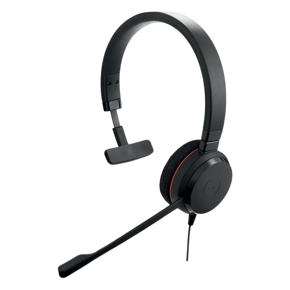 Jabra Evolve 20 Mono con Conexión USB C/A, Micrófono con Cancelación de Ruido de Ultima Generación, Configuración Plug and Play, Certificación Microsoft Teams (4993-823-169)