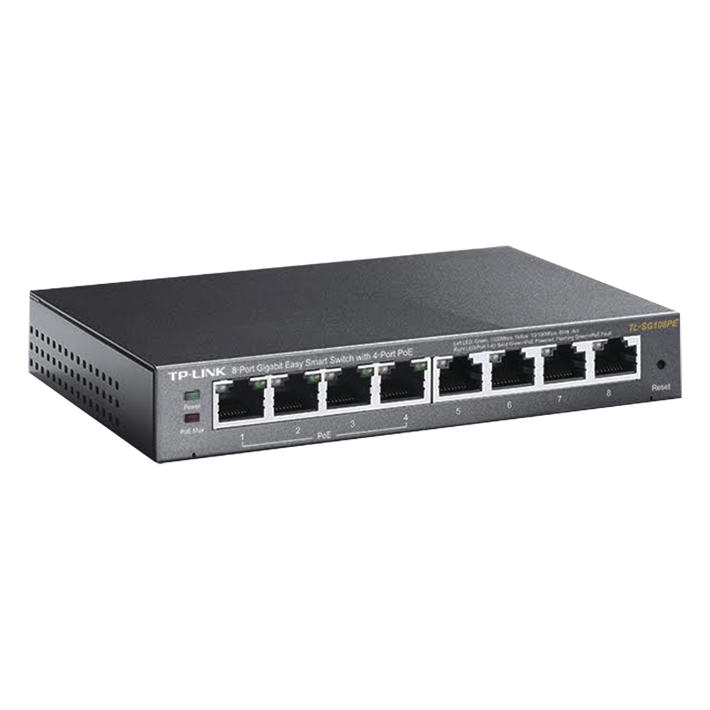 Easy Smart Switch PoE JetStream , 8 puertos 10/100/1000 Mbps 55 W
