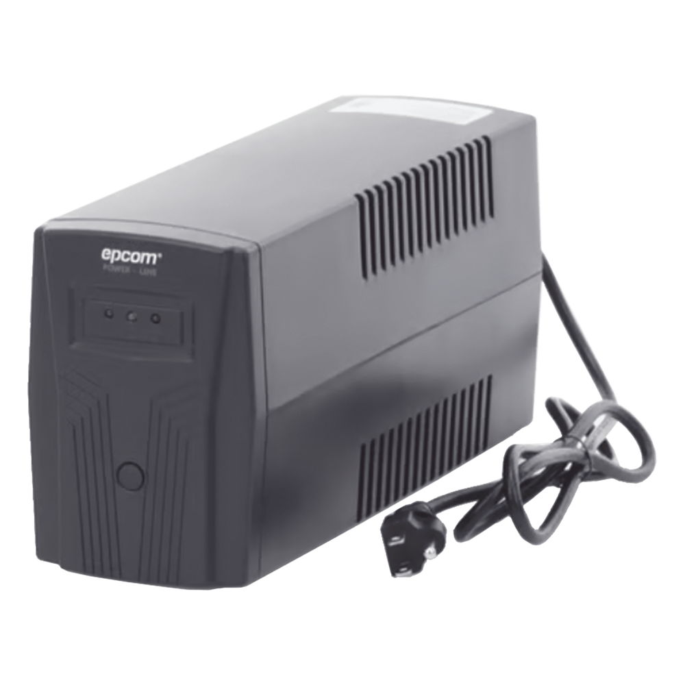 UPS de 600VA/360W / Protección contra Descarga, Sobretensión y Picos Transitorios / Entrada y Salida 120 Vca / Clavija NEMA 5-15P / 4 Tomas NEMA 5-15R/ Sin Protector RJ11 ni RJ45