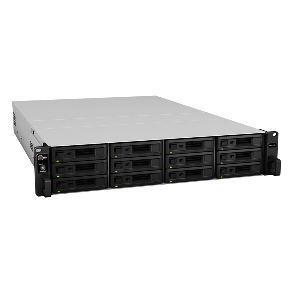 Unidad de Expansión Synology RX1217/RX1217RP | 12 Bahías de Disco | Compatible con RackStation 2U | Expansión de Volumen en Línea | Fuentes de Alimentación Redundantes (RX1217RP) | Administración DSM.