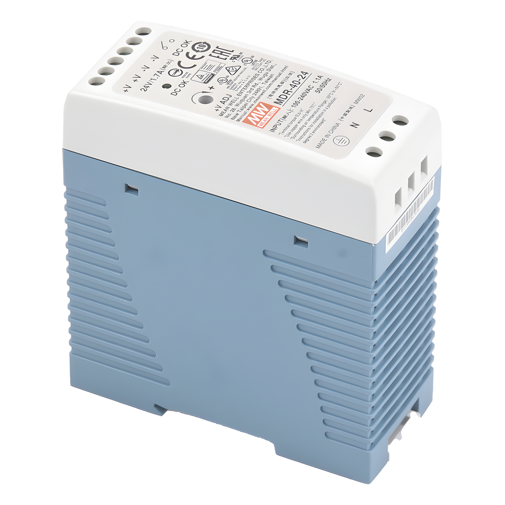 Fuente de Poder Industrial / Entrada 85-264 VCA / Salida 24 VDC 1.7 A 40 W / Riel DIN