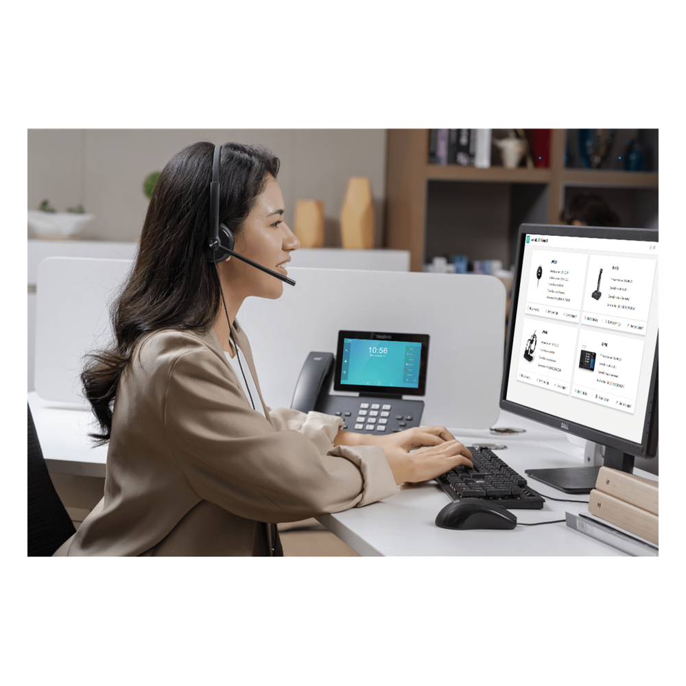Yealink UH34 Dual, versión UC, cancelación de ruido USB-A con indicador de ocupado