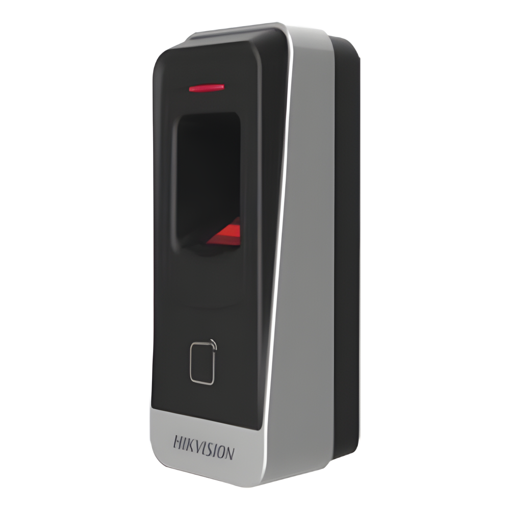 Lector esclavo MIFARE IP65 / Huella Digital / Lector de Tarjetas de Proximidad MiFare / RS-485 / Interior y Exterior / Requiere Panel de Control de Acceso Serie DS-K26 y DS-K27