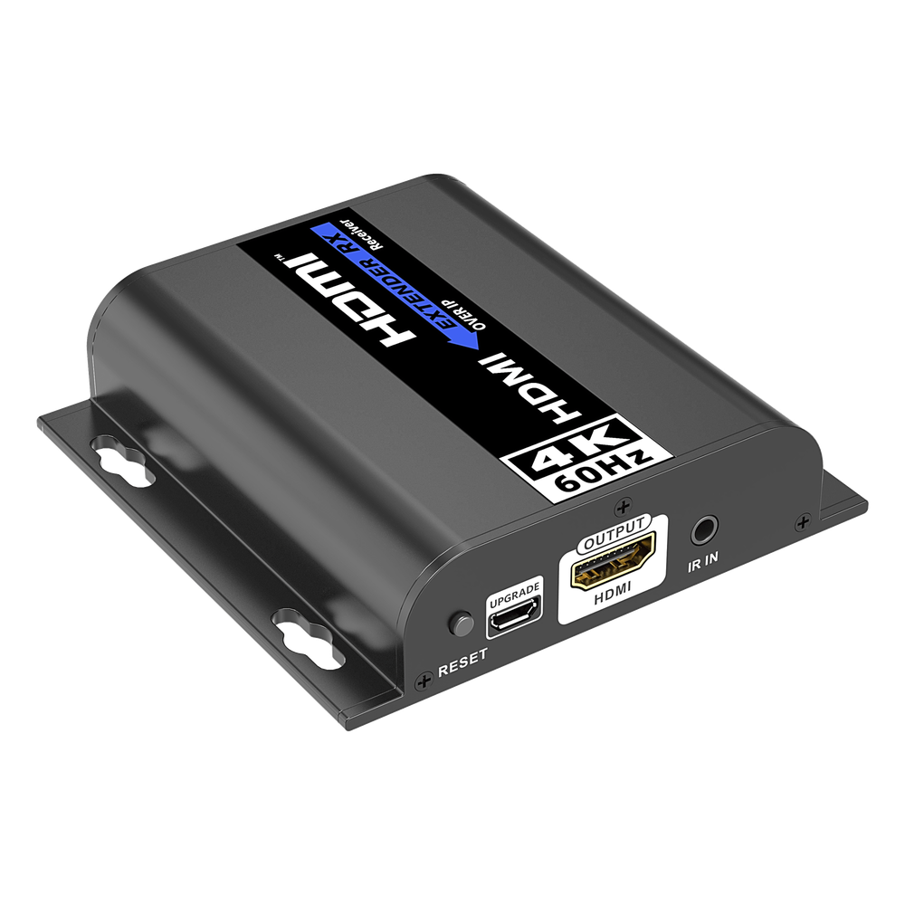 Kit Extensor HDMI | AV sobre IP | Solo Receptor | 4K@60Hz | 120 m | HDMI 2.0 | HDCP 2.2 | 18 Gbps | Conexión 1:1 , 1:N, N:1 , N:N | IR Bidireccional | Compatible con App iMMS
