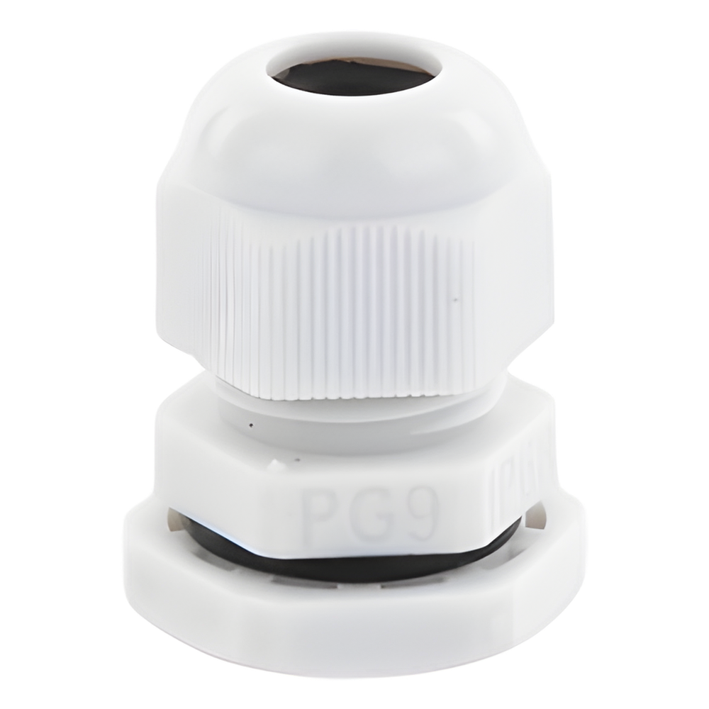 Conector Plástico Tipo Glándula para Cable de 4 a 8 mm de Diámetro.