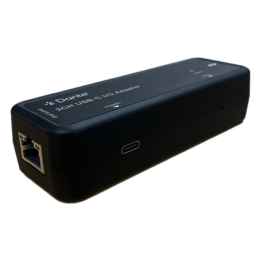 Extensor de Audio Dante® 2CH USB-C I/O Adapter | HDMI 1.4 | 4K@30Hz | Audio 7.1CH HD | USB-C | PoE | Dante® Controller | Latencia Configurable 1-5ms | ESD Protección IEC 61000-4-2