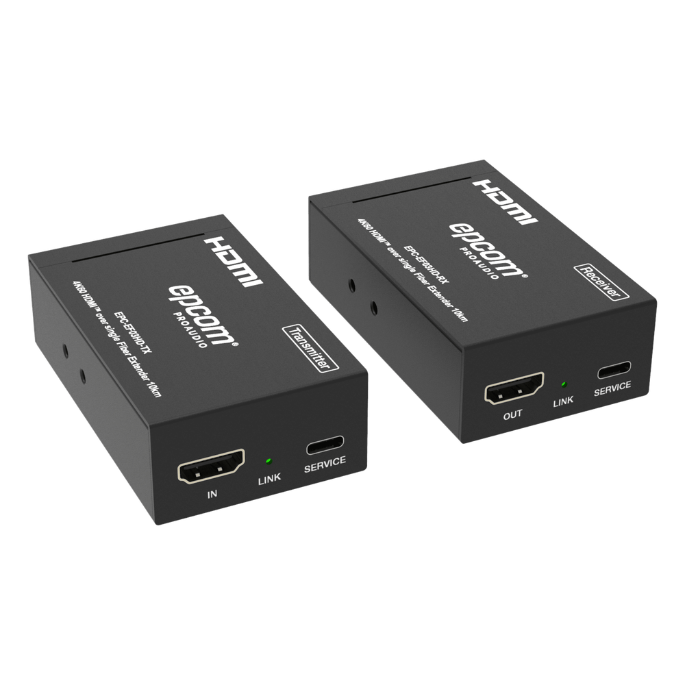 Extensor HDMI sobre Fibra Óptica | Resolución 4K2K@60Hz | Monomodo LC | 4:4:4 | Ancho de Banda 18 Gbps | Distancia hasta 10 km | HDCP 2.2 | HDR10+ Dolby Vision | Audio 7.1CH
