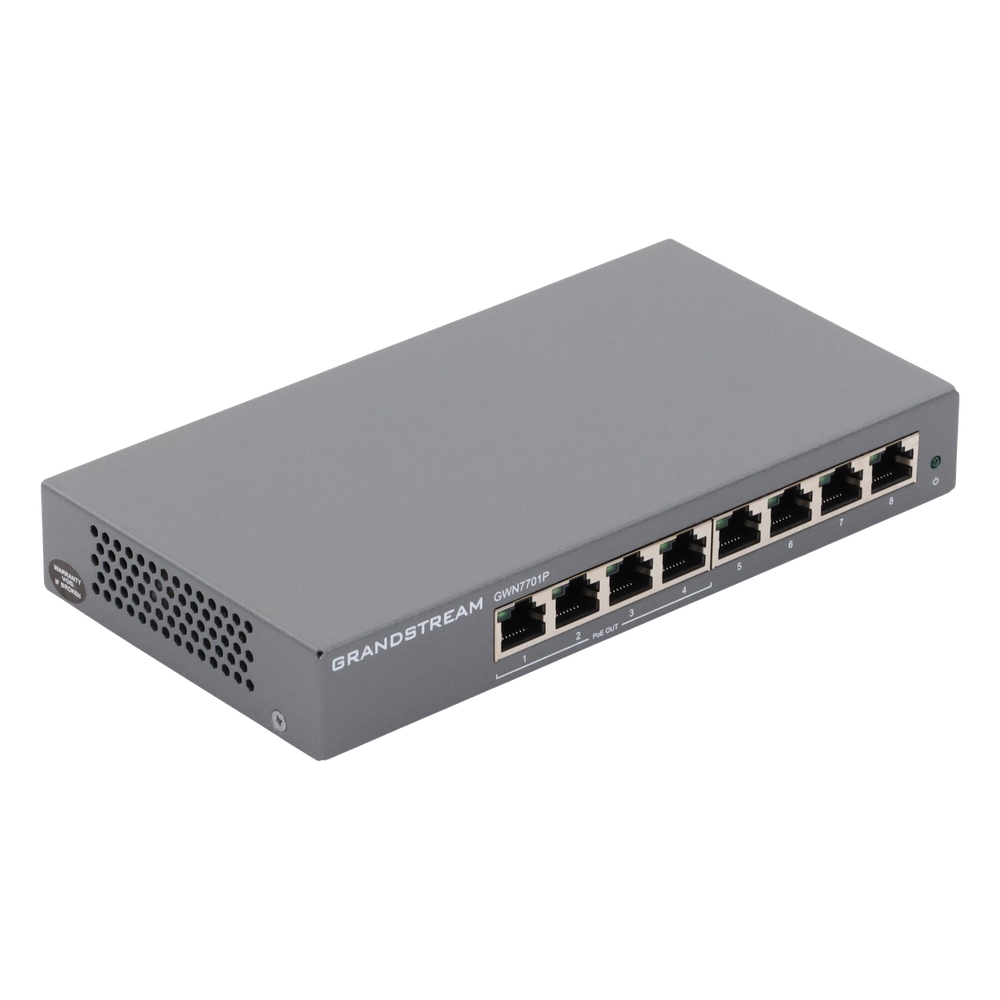 Switch PoE+ Gigabit No Administrable / 8 puertos 10/100/1000 Mbps / 4 puertos PoE+ / hasta 60W