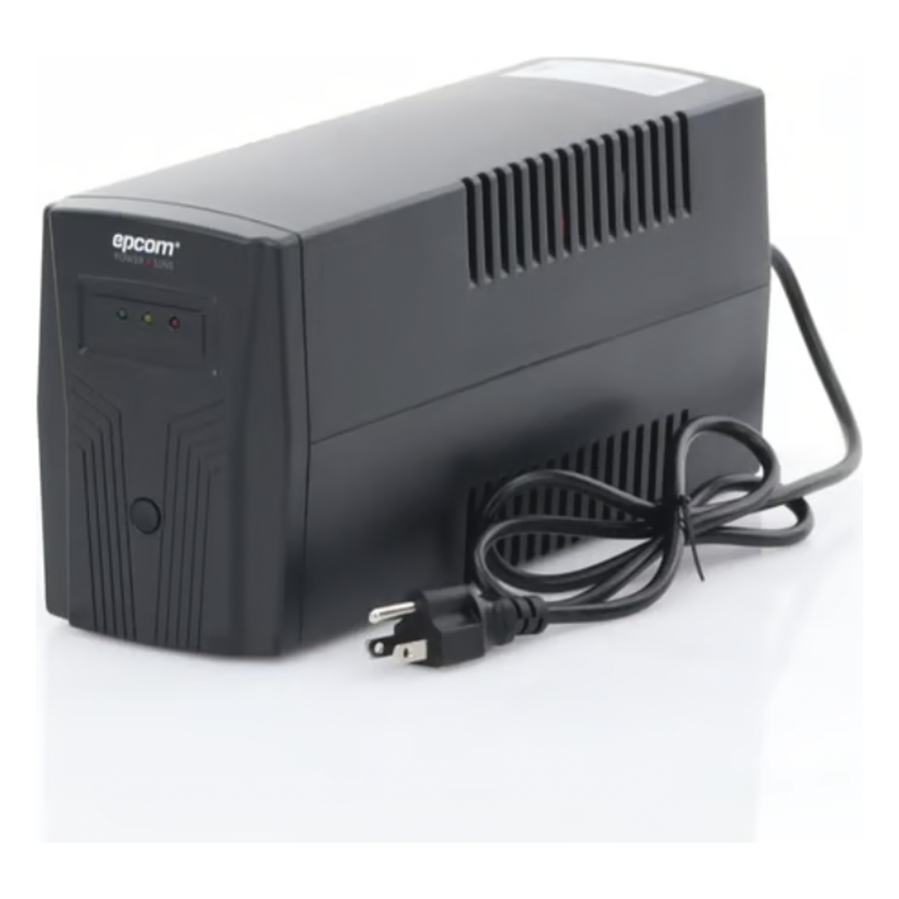UPS de 850VA/510W / Protección contra Descarga, Sobretensión y Picos Transitorios / Entrada y Salida 120 Vca / Regulador de Voltaje AVR 80-150 Vca / Clavija NEMA 5-15P / 4 Tomas NEMA 5-15R /Sin RJ11 ni RJ45