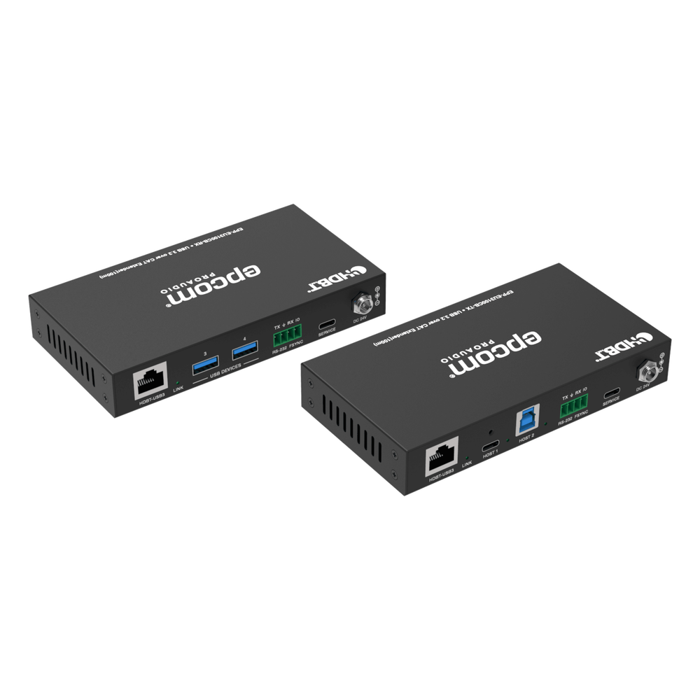 Extensor USB 3.2 Gen 1 | 100 m | Cable CAT6a | Velocidad 5 Gbps | Puertos USB-C y USB-A | PoC Bidireccional 24V | Compatible Con Dispositivos USB Variados