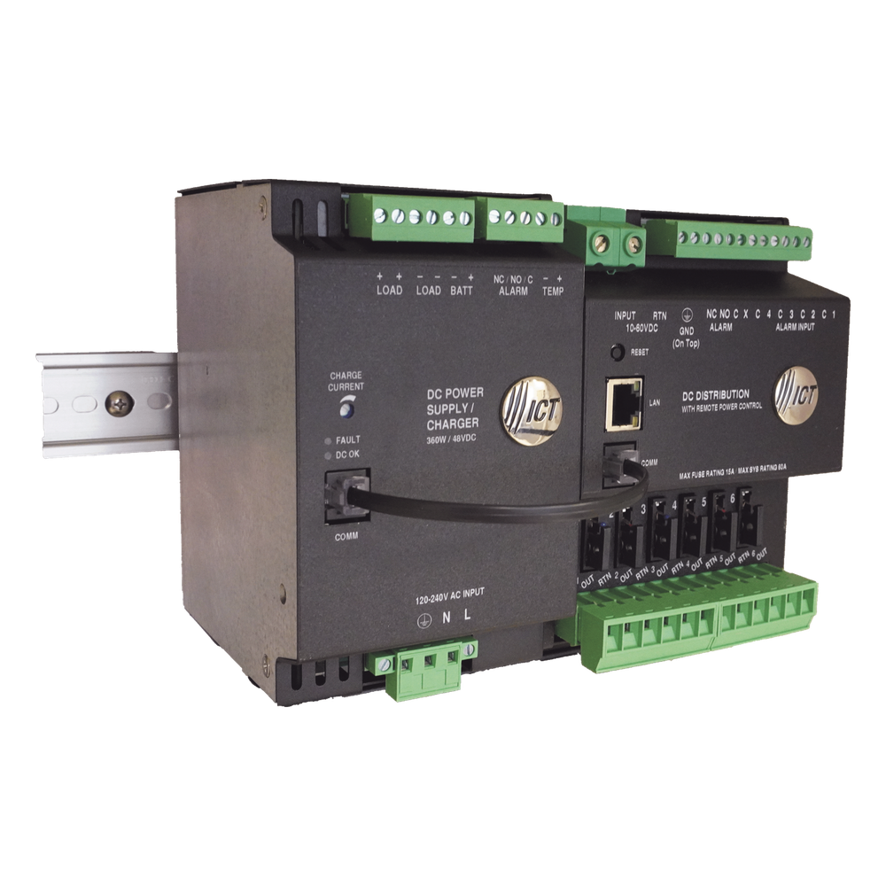 Fuente de Poder Industrial de 480W, salida 48 Vcc, para montaje en riel Din