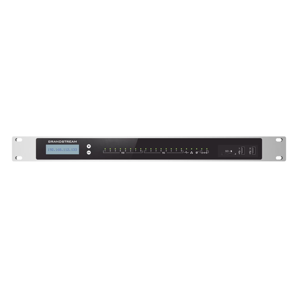 Conmutador IP-PBX para hasta 3000 usuarios y 450 llamadas simultaneas, 8FXO, 8FXS, para solución de comunicaciones unificadas y colaboración