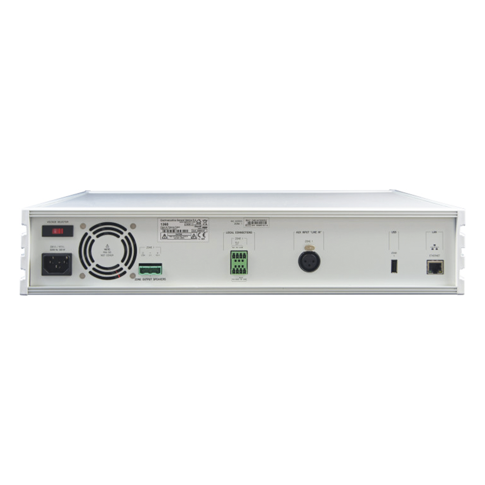 ETAPA DE POTENCIA DIGITAL 1x240W 100V MILLENNIUM IP CON CONECTIVIDAD IP LAN, SUPERVISON, CALIDAD DE SONIDO HQ PARA 1 ZONA, EN FORMATO RACK 2U