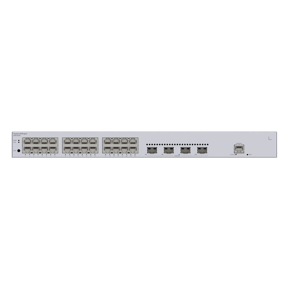 Switch de Acceso Gigabit Administrable Capa 2 / 24 puertos 10/100/1000 Mbps / 4 Puertos 10GE SFP+ Uplink / ERPS / IMGP Snooping / DHCP Snooping / Administración Nube Gratis