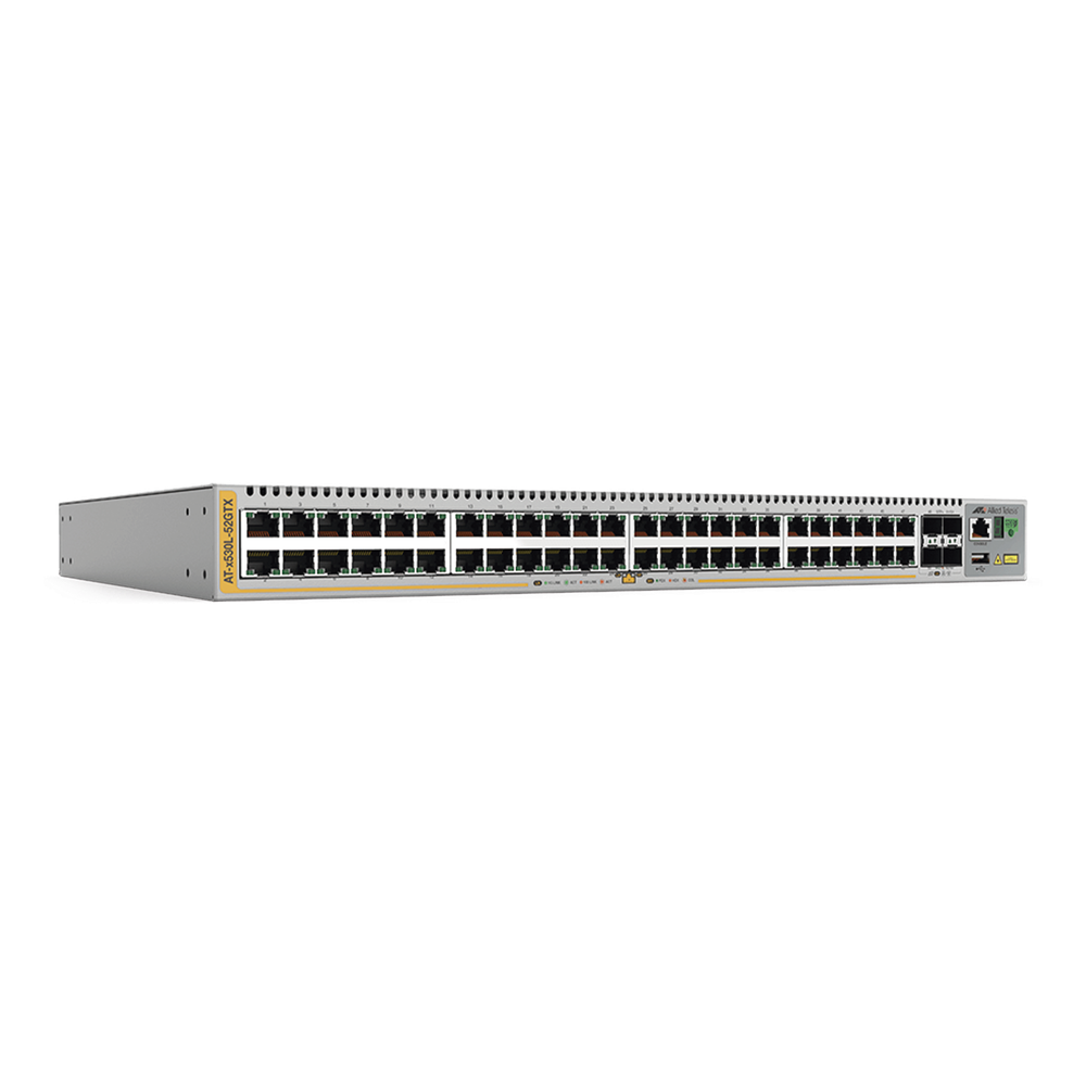 Switch Inteligente Empresarial para Distribución, PoE+, Stackable, Capa 3, 24 puertos Gbps + 4 puertos SFP+ 10 G, 740 W, Doble fuente PSU, Serie x530L
