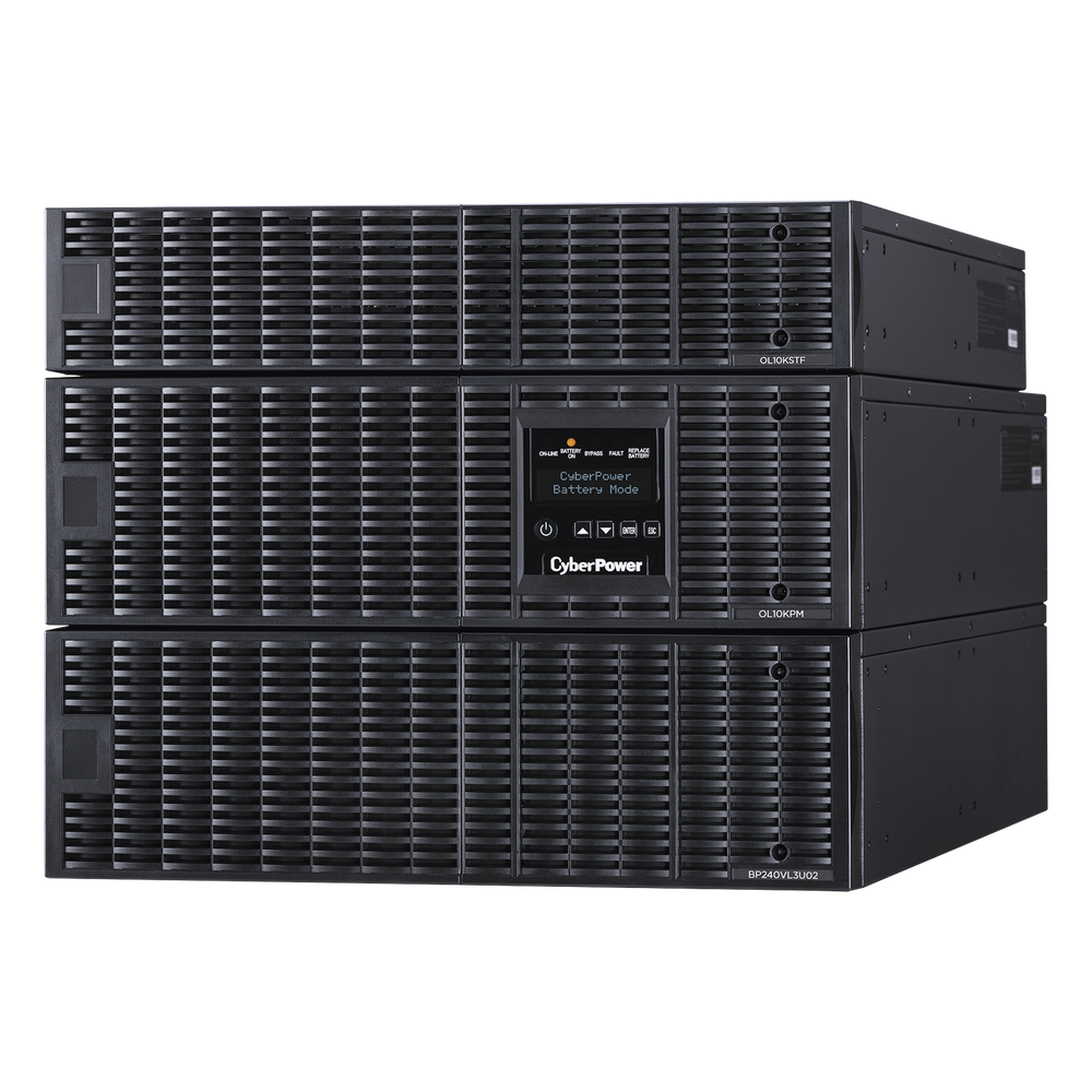 UPS de 10000 VA/10000 W, Online Doble Conversión, 200 - 240 Vac de Entrada, 120 - 240 Vac de Salida, Entrada Hardwired, Onda Senoidal Pura, Torre o Rack de 8 UR, Con 6 Tomas NEMA 5-20R, 3 NEMA L6-30R y Terminal Hardwire