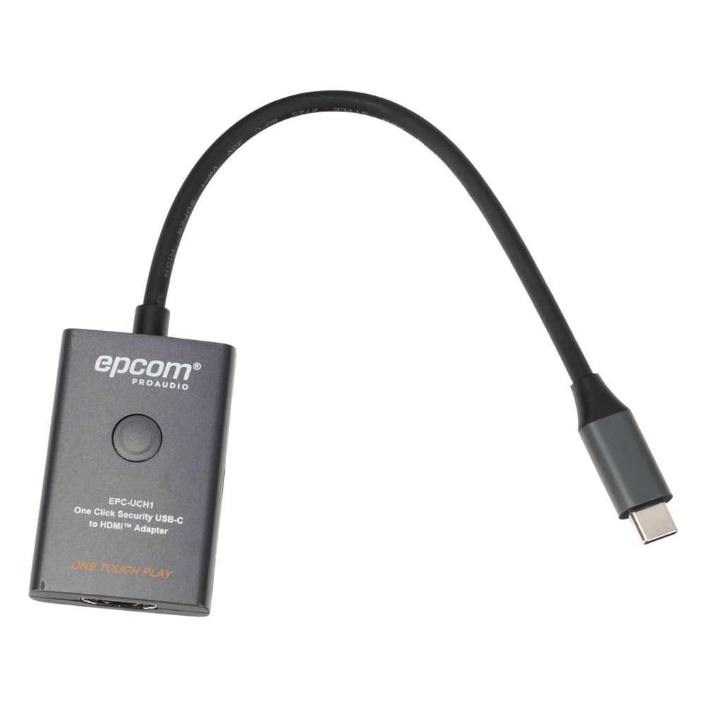 Adaptador USB-C a HDMI con Seguridad de Un Clic | Resolución 4K Ultra HD 60Hz | HDMI 2.0b 18 Gbps | DP 1.2a | Silenciamiento de Video Instantáneo | Protección ESD ±8kV | Audio 7.1 Canales | Compatibilidad Universal