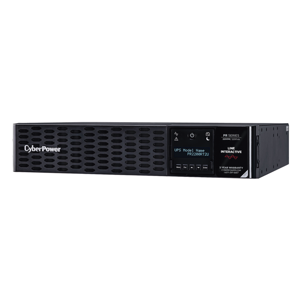 UPS de 2200 VA/2200 W, Topología Línea Interactiva, Entrada 120 Vca NEMA L5-30P, Onda Senoidal Pura, Torre o Rack 2 UR, Con 8 Tomas NEMA 5-20R