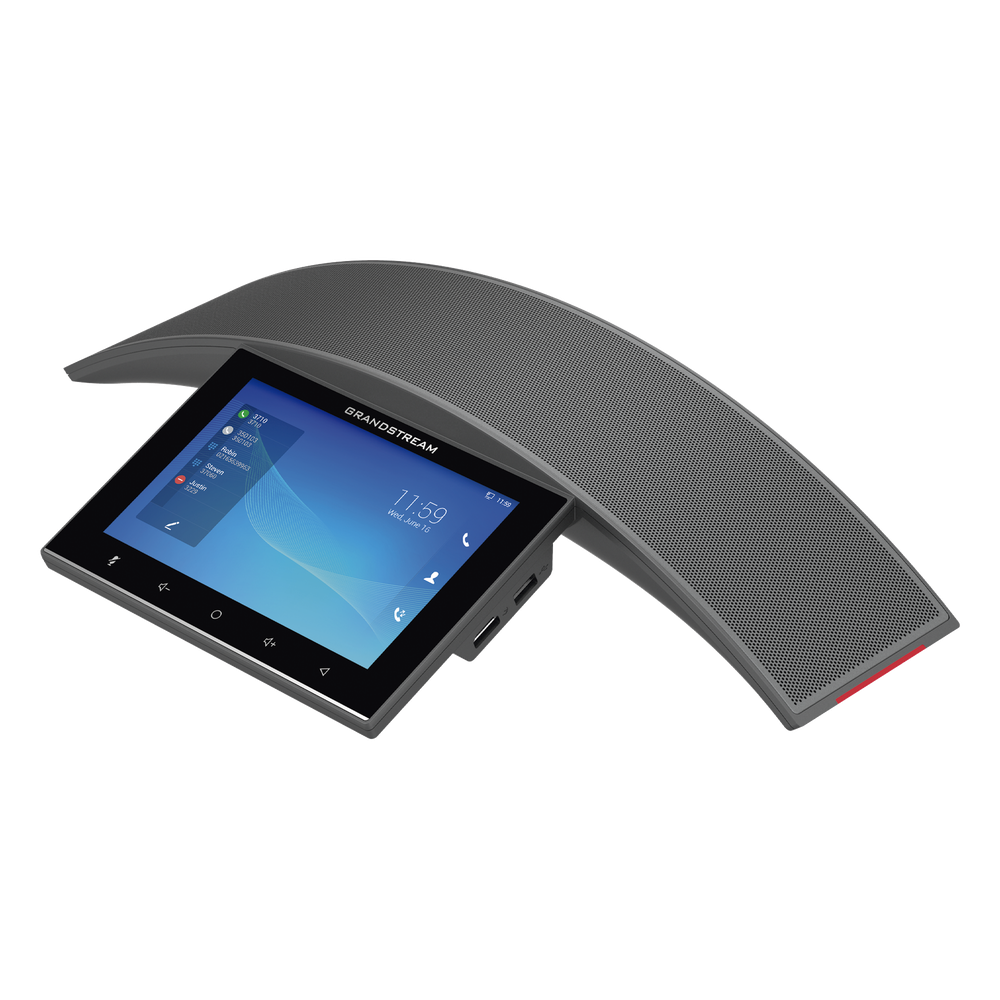 Teléfono - Audioconferencias IP Android 10, 12 líneas SIP con 12 cuentas, pantalla táctil 8", puertos Gigabit, Wi-Fi, Bluetooth, PoE, codec Opus, IPV4/IPV6 con gestión en la nube GDMS
