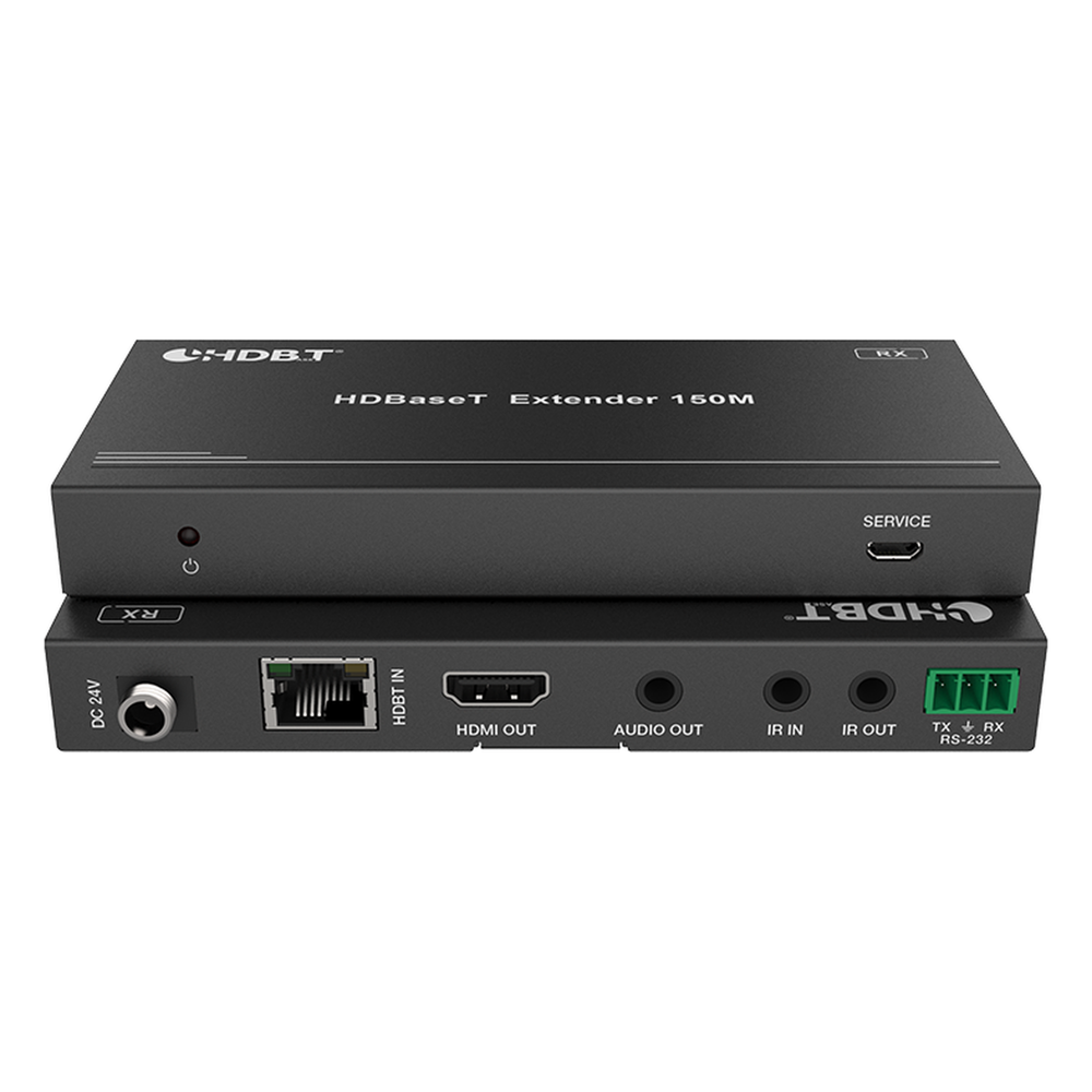 Splitter mas Extensor de Video | 1x4 | ProAV | HDBaseT™ | 120m en 4K@60Hz | 150m en 1080p@60Hz | Cat6/6a/7 | Gestión Avanzada EDID | Control IR y RS232 | PoC | Salida de Audio
