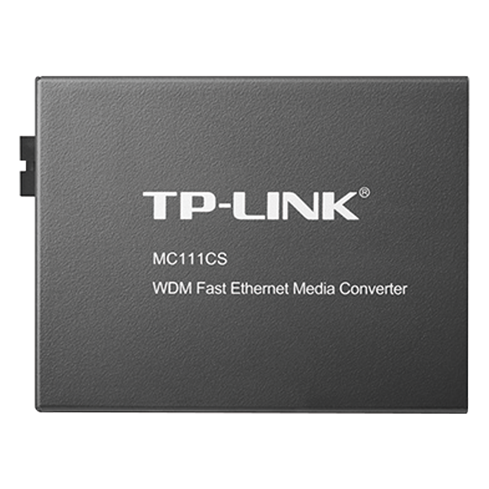 Convertidor Fibra Óptica WDM Monomodo / 1 puerto RJ45 10/100 Mbps / 1 puerto SC/UPC 100 Mbps / Hasta 20 Km / Para su Funcionamiento Requiere el Modelo MC112CS / Plug and Play