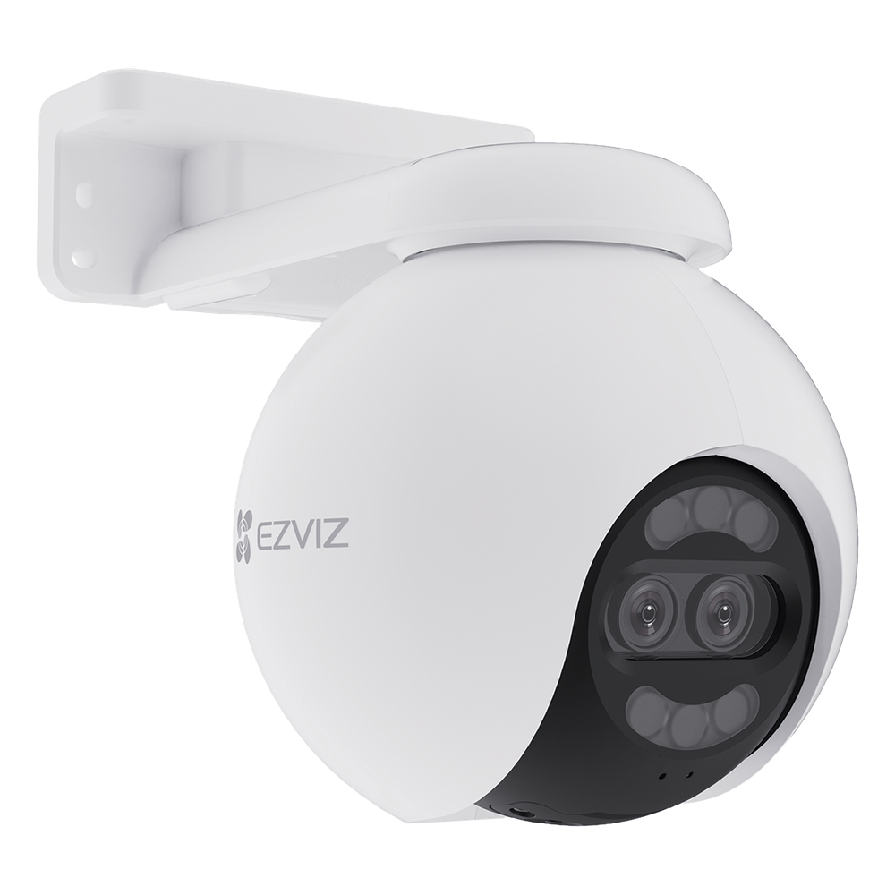 Cámara PT / Wi-Fi / Lente Dual / Panorámica 360° / Resolución 4K / Visión Nocturna ColorFULL / IA Detección de Humanos y Vehiculos / Alarma con Sirena y Luz / IP65