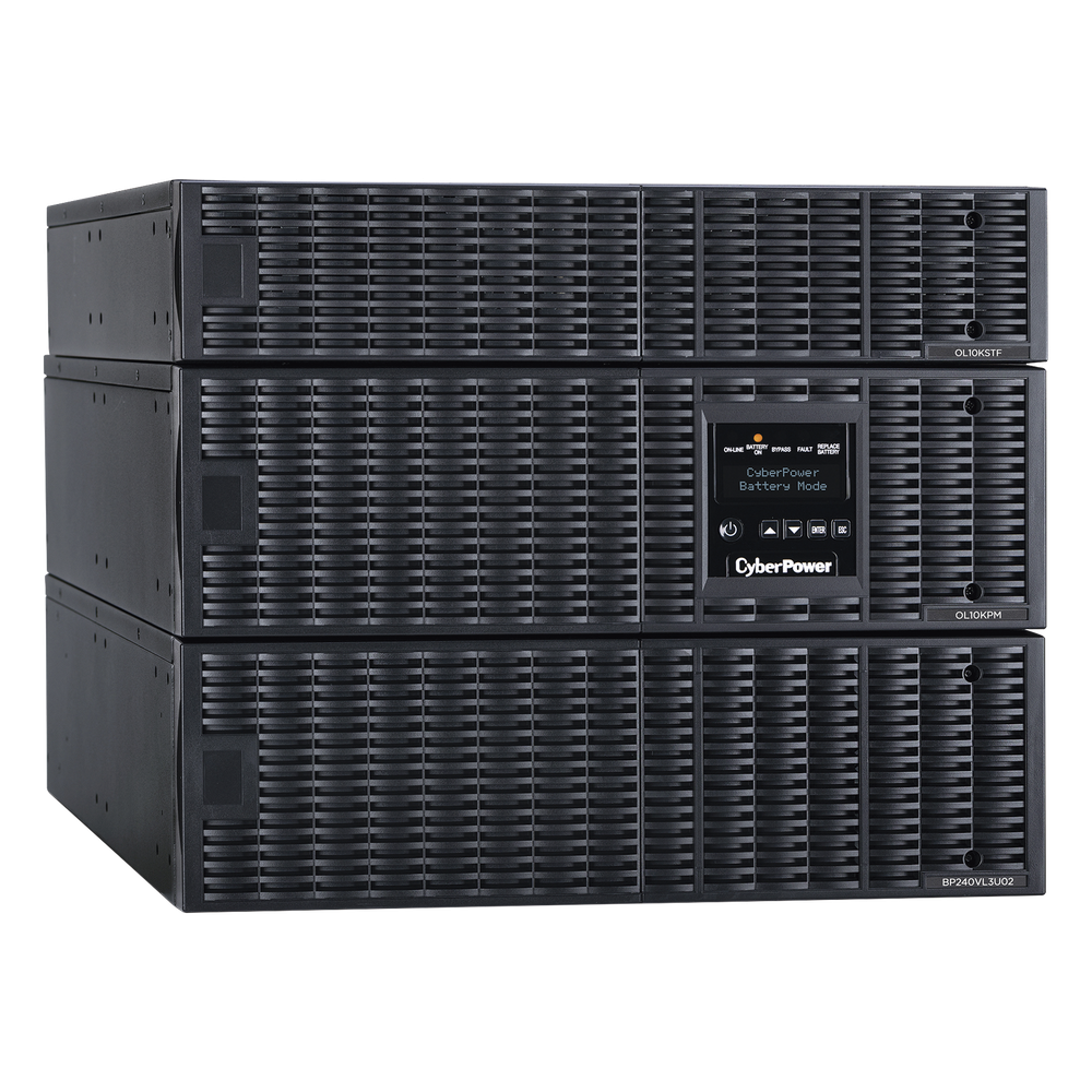 UPS de 10000 VA/10000 W, Online Doble Conversión, 200 - 240 Vac de Entrada, 120 - 240 Vac de Salida, Entrada Hardwired, Onda Senoidal Pura, Torre o Rack de 8 UR, Con 6 Tomas NEMA 5-20R, 3 NEMA L6-30R y Terminal Hardwire