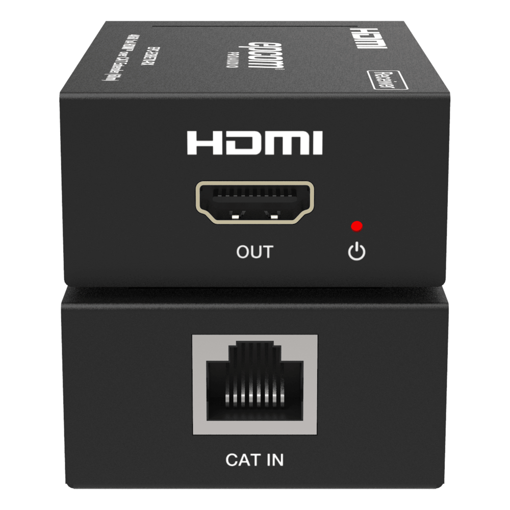 Splitter Extensor 1x4 | 4K@60Hz a 60m | 4K@30Hz a 70m | Cable Cat6 | EDID | HDCP 2.2 | Salida Loop