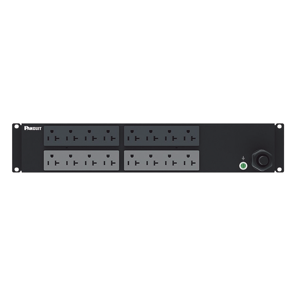 PDU Básico para Distribución de Energía, Enchufe de Entrada NEMA L5-30P, Con 16 Contactos NEMA 5-20R, Instalación Horizontal de 19in, 2 UR, 30 Amp, 120 Vca