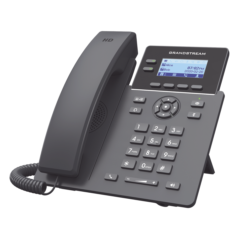 Teléfono IP Wi-Fi Grado Operador, 2 líneas SIP con 4 cuentas, codec Opus, IPV4/IPV6 con gestión en la nube GDMS