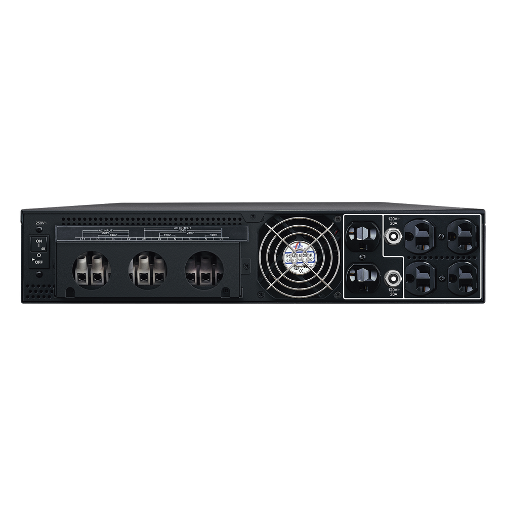 Transformador Reductor de 208 Vca a 120 Vca, Con entrada Hardwire con Cable de Uso Rudo y 6 Salidas NEMA 5-20R, Recomendado para UPS modelo OL6KRT