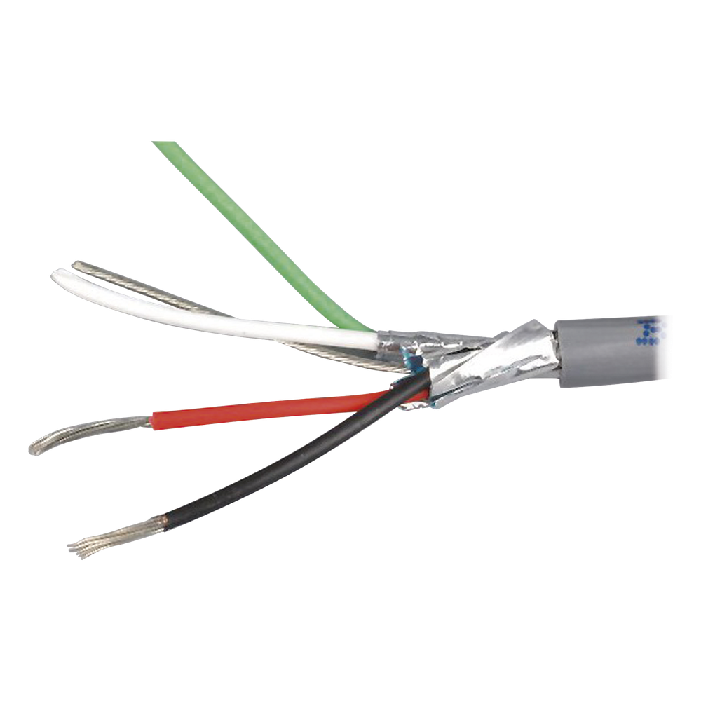 Bobina de 305 m (1000 ft) / Cable para Alarma 4x22 AWG / Blindado / CMR / Gris