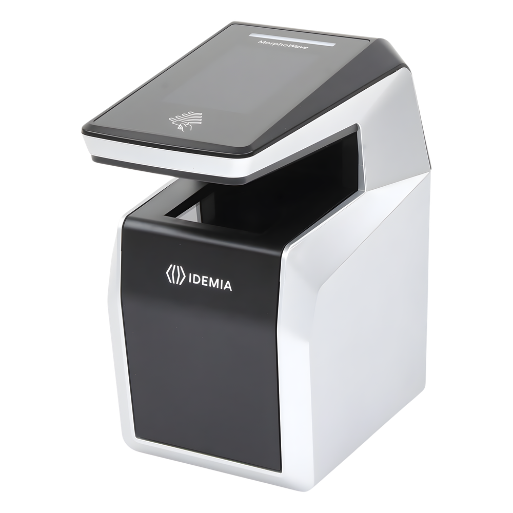 Lector de huella MorphoWave Compact MD/ IP65 / PoE, MIFARE / DESFire.