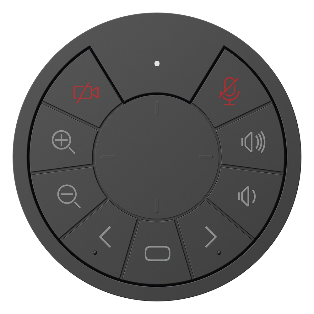 Cámara de Videoconferencia Portátil / Resolución de 2 Megapixel (Full HD) / 4 Micrófonos / Altavoz 5 W / Conexión USB / Control Remoto / Plug and Play / Movimiento PTZ
