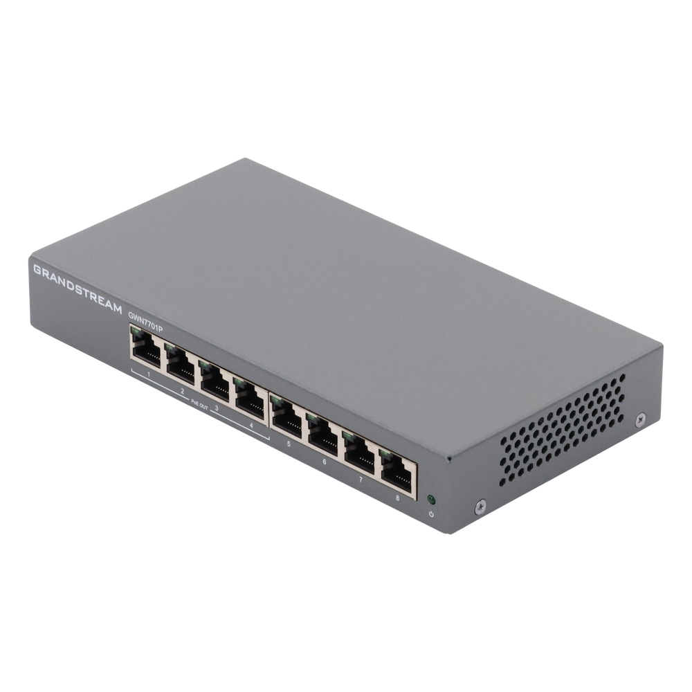 Switch PoE+ Gigabit No Administrable / 8 puertos 10/100/1000 Mbps / 4 puertos PoE+ / hasta 60W