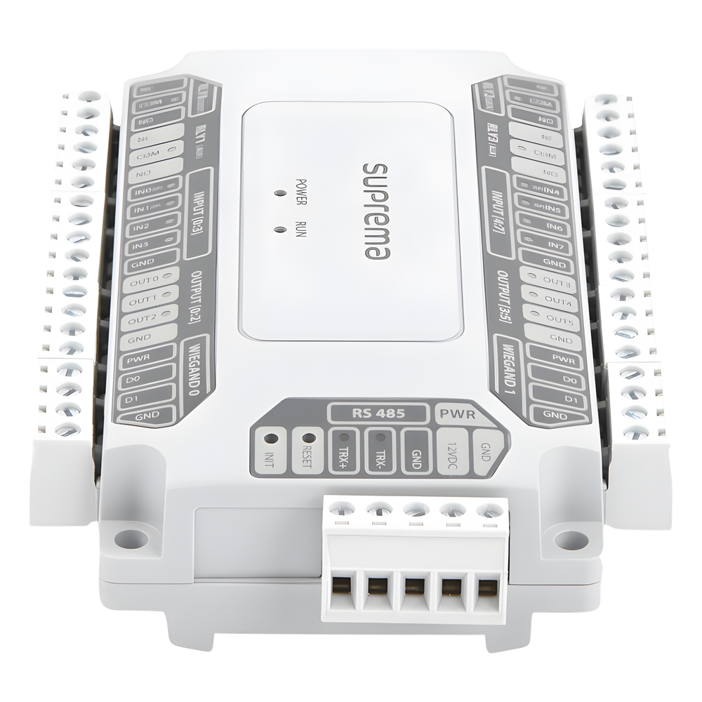 Módulo para Control de Puertas / 2 Entradas/Salidas Weigand / 4 Salidas de Relevador tipo C / Uso con BioStar 2
