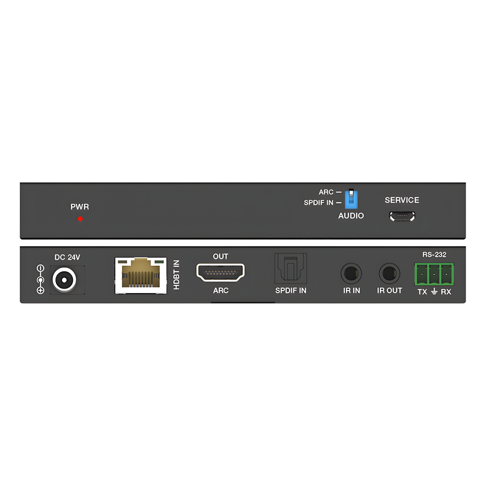 Kit Extensor HDMI | HDBaseT | 70m en 4K@60Hz | Cat5e/6 | Gestión Avanzada EDID | Soporta ARC | Control IR Bidireccional | RS232 | PoC