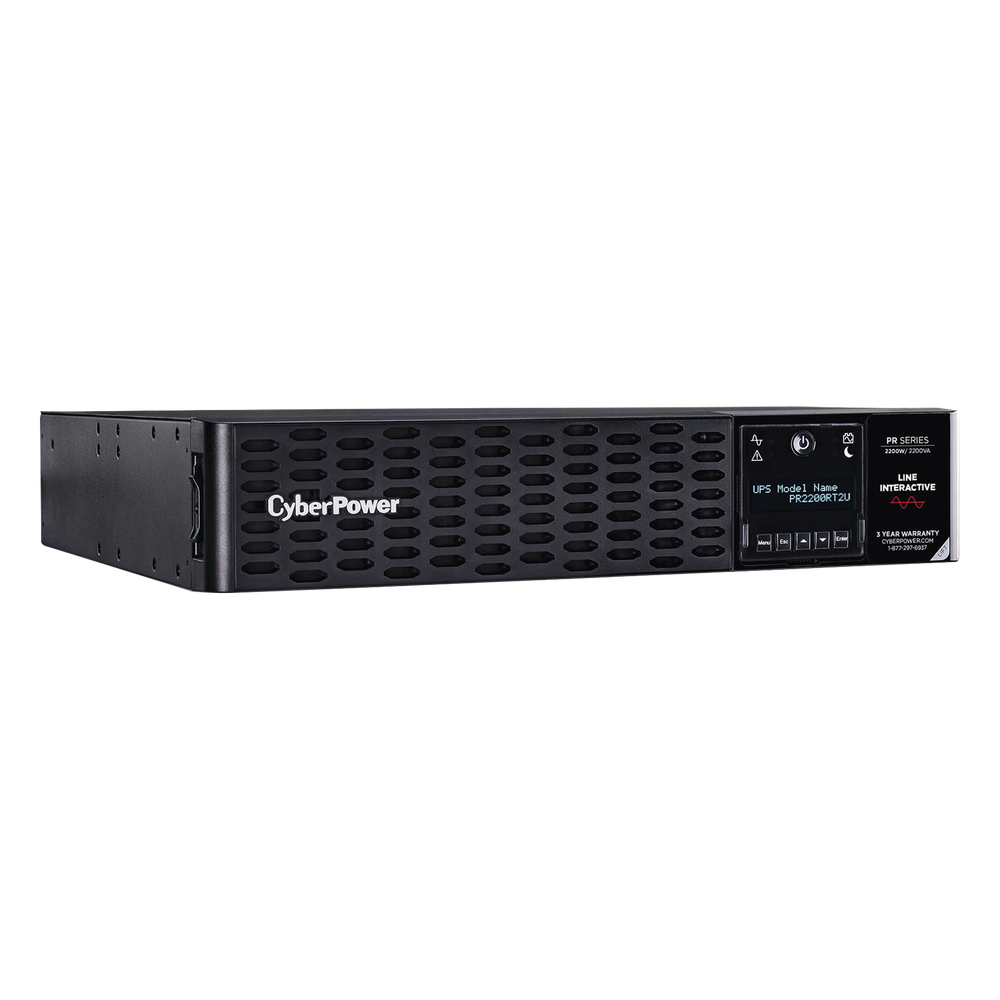 UPS de 2200 VA/2200 W, Topología Línea Interactiva, Entrada 120 Vca NEMA L5-30P, Onda Senoidal Pura, Torre o Rack 2 UR, Con 8 Tomas NEMA 5-20R