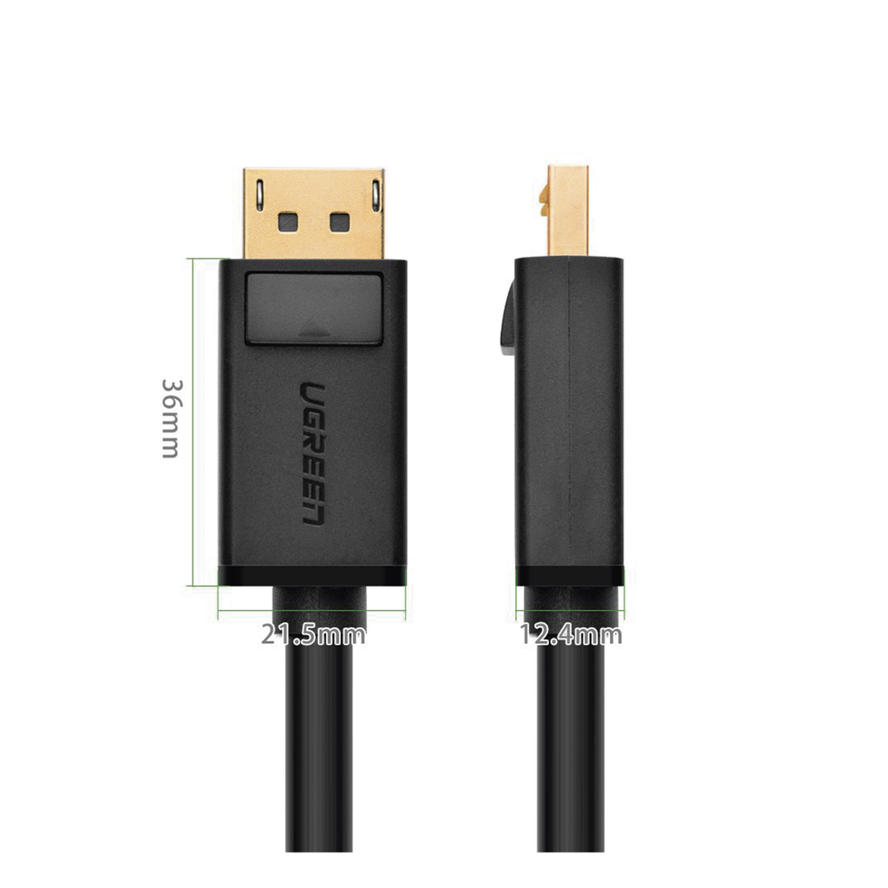 Cable DisplayPort 1.2 Macho a Macho | Longitud 5 Metros (16.40 Pies) | Versión DP1.2 | Soporta 4K@60Hz; 2K@144Hz | Soporta 3D | Color Profundo de 8 y 10 Bits | Blindaje Interno Múltiple | Cobre Estañado 28AWG | Botón de Liberac