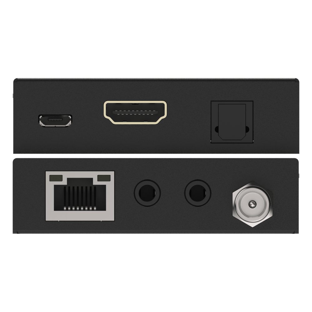 Extensor HDMI 4K@60Hz | PoC Bidireccional | HDR y Dolby Vision | Transmisión hasta 70m por CAT6 | Extractor Audio ARC Solo RX