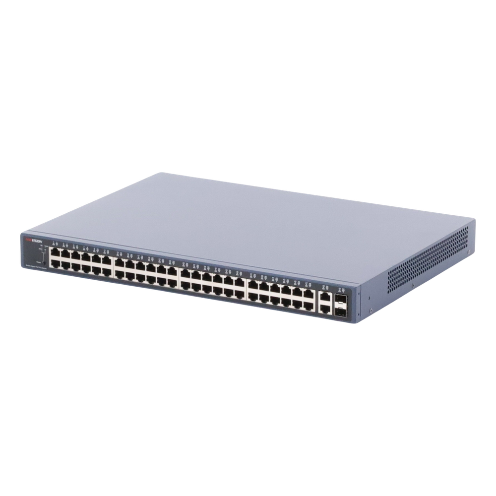 Switch PoE+ / Administrable / 48 Puertos 1000 Mbps PoE+ / 2 Puertos 1000 Mbps Uplink / 2 Puertos SFP / 470 Watts